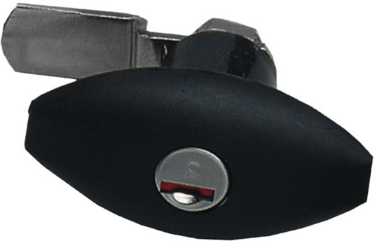 Serratura sportello bagagli Ellisse nero senza cilindro + chiave 52654