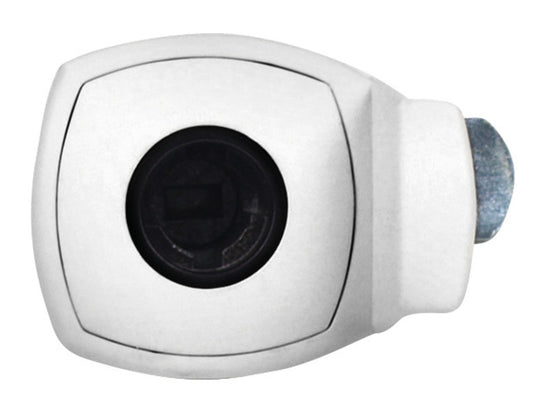 Serratura quadrata a ribalta bianca con maniglia 52657