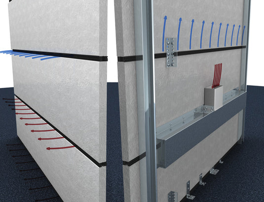 Guida per l'aria di mandata e di scarico, nero, lunghezza 603 mm 53028