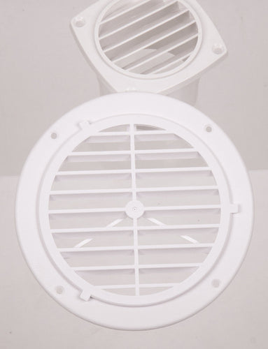 Griglia di ventilazione, nera, esterna: 164mm, rotonda 53033
