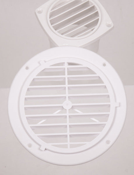 Griglia di ventilazione, nera, esterna: 164mm, rotonda 53033