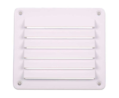 Griglia di ventilazione, bianca, 142x127mm, quadrata, viti incluse 53037