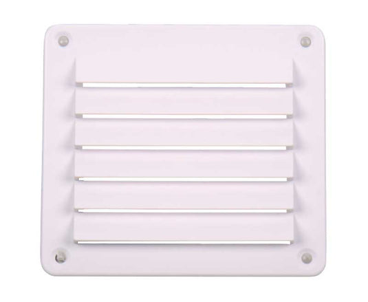 Griglia di ventilazione, bianca, 142x127mm, quadrata, viti incluse 53037