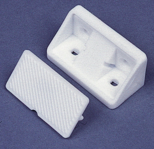 Connettore per mobili con tappo, bianco. 10 pezzi SB-packed 532303