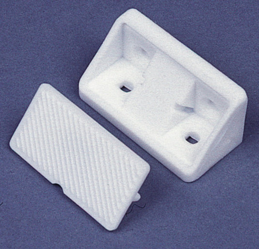 Connettore per mobili con tappo, bianco. 10 pezzi SB-packed 532303