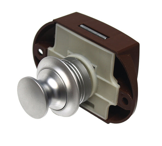 Chiusura a pressione per mobili Push Lock silver, azionamento su un solo lato 532705