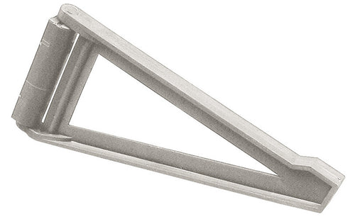 Console pieghevole; 190 mm di plastica grigia 53302