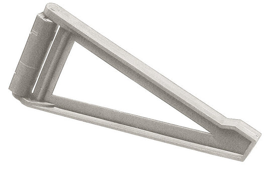 Console pieghevole; 190 mm di plastica grigia 53302