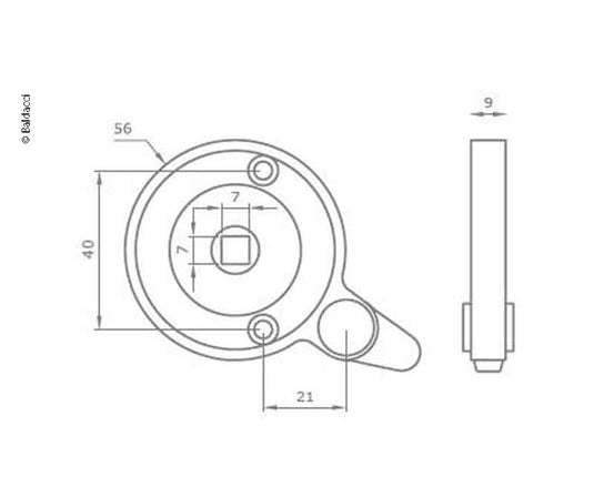 Blocco toilette V1155 53451
