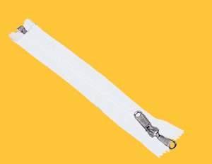 Tenda con zip bianca 290cm con 2 cursori a doppio manico 5506