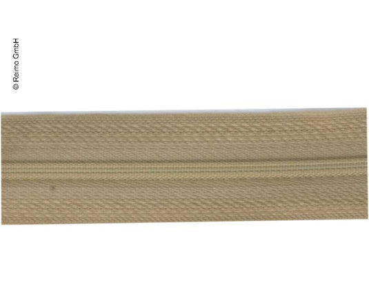 Cerniera senza fine come mercanzia da cantiere in beige, 2,5 cm di larghezza 55074
