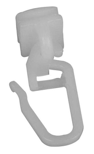 Aliante incernierato bianco 100 pz. per binario tenda 56102/56103 o 56130 561100