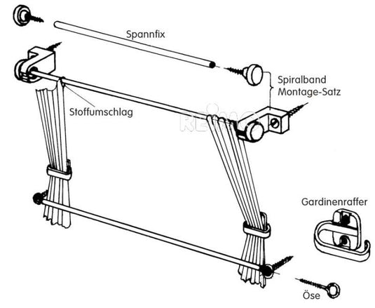 Gardinenbefestig.-Set 12m 56250