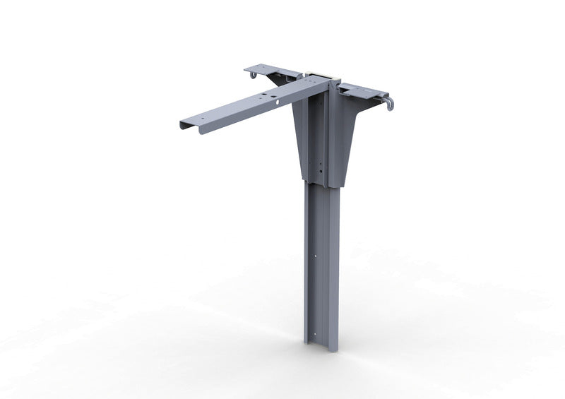 Load image into Gallery viewer, Gamba del tavolo pieghevole per furgoni, altezza 600 mm, alluminio anodizzato 57004
