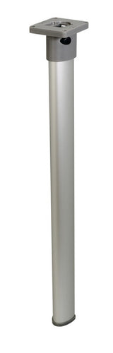 Piede articolato da tavolo argento opaco, snodo superiore, 675mm 57005