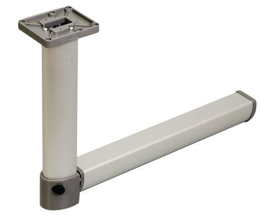 Piede articolato da tavolo argento opaco, giunto centrale, L675/315mm 57006