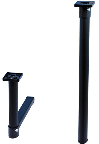 Tavolo pieghevole di colore nero ripiegabile nella parte superiore 57012