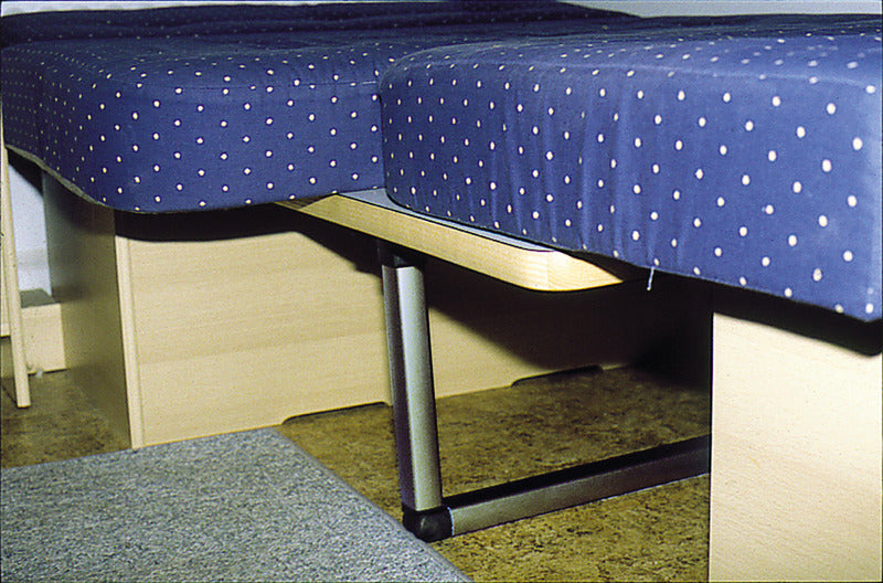 Carica immagine in Galleria Viewer, Piede da tavolo pieghevole argento - altezza 740 mm cerniera centrale a cerniera 57074
