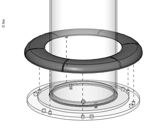 Coprifilo in 3 parti f. Telaio di sollevamento Ilse 57096