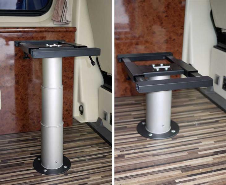 Load image into Gallery viewer, Tavolo elevatore a colonna singola Altezza di sollevamento 335-695mm grigio chiaro 57101
