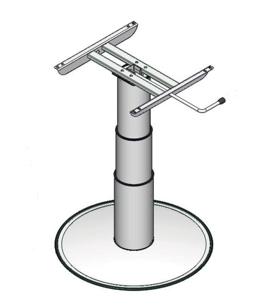 Tavolo di sollevamento monocolonna, altezza di sollevamento: 320-695 mm, manicot 571061