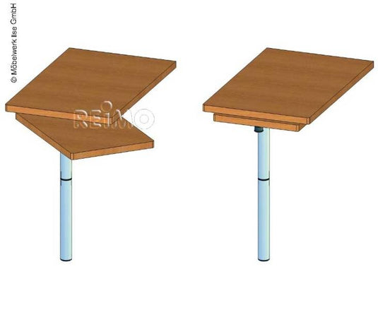 Piede da tavolo 701mm, divisibile fissato a 0°,135°,180°,180° e 225°! 57112