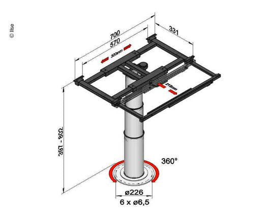 Telaio di sollevamento con torsione 571131