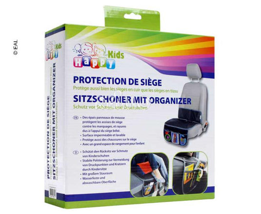 Coprisedile con organizer, nero 590351