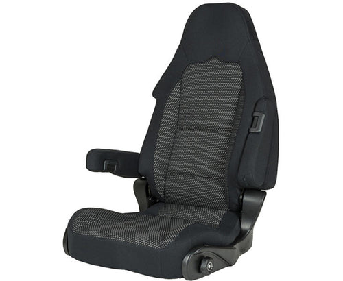 Sedile pilota S 10.1, copertura Ara, nero/grigio f. lato passeggero 594057