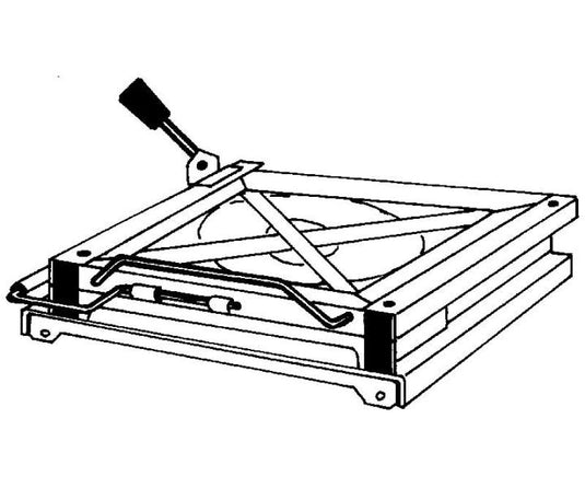 Base rotante piatta Ducato 83-93 f. Sedili per Sportscraft 59542