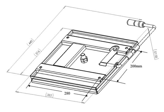 Base girevole universale per sedile Sportscraft (senza TÜV) 59556