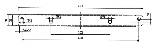 Adattatore piatto Ducato a.83 lato conducente/passeggero, sedile S, fino a Bj.02 59566
