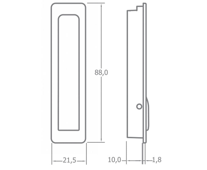 Carica immagine in Galleria Viewer, Gancio pieghevole 88x21,5mm 60126
