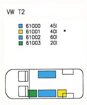 Load image into Gallery viewer, Wassertank VW T2 45L 61000
