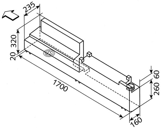 serbatoio dell'acqua MB Sprinter, VW LT dall'anno 97 61047