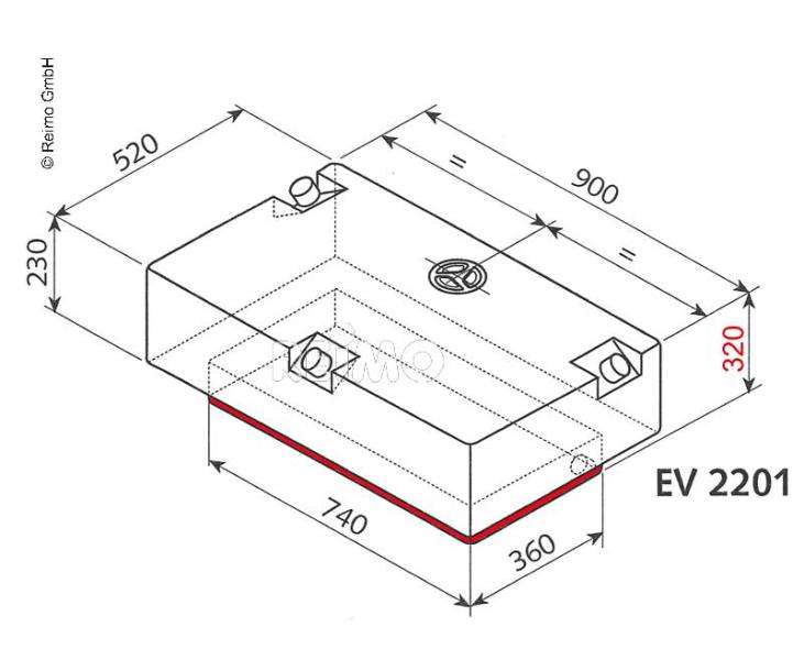 Load image into Gallery viewer, Serbatoio acqua EV-2201 - 124l 61104
