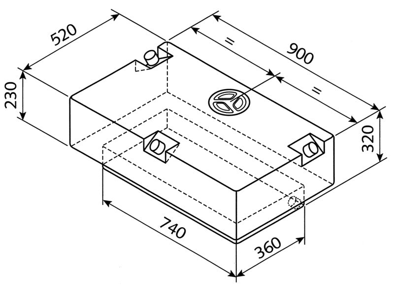 Load image into Gallery viewer, Serbatoio acqua EV-2201 - 124l 61104
