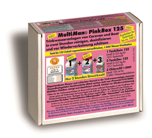 MultiMan PinkBox, 125 Pulizia dell'impianto dell'acqua potabile 61487