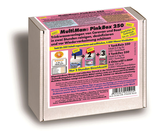 Multiman PinkBox 250 per la pulizia dell'impianto dell'acqua potabile 61488