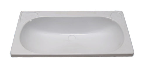 Lavabo da incasso 665x345mm (LxA) bianco 63301