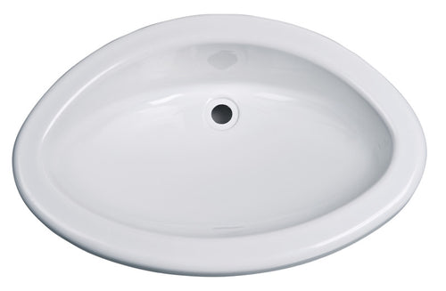 Lavabo Maxi ovale, materiale Polistirolo bianco lucido 64025