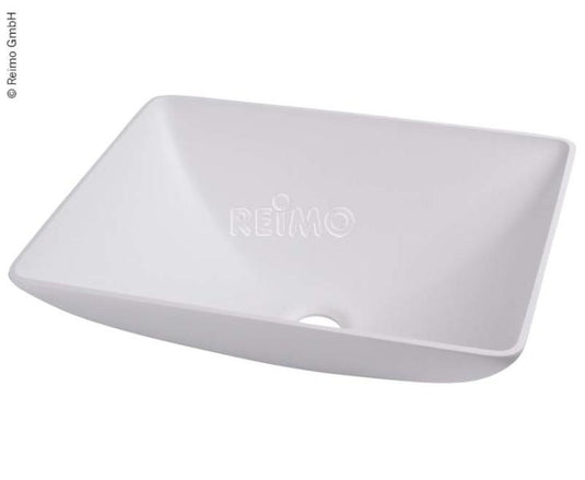 Lavabo quadrato bianco, dimensioni: 350x260mm H135mm H135mm 64055