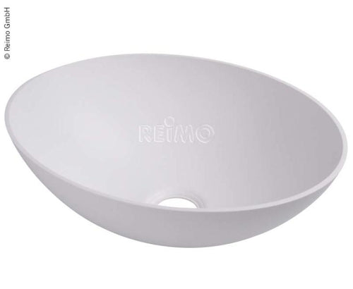 Lavabo ovale bianco, dimensioni: 400x290 mm, H135 mm 64057