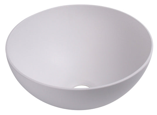 Lavabo tondo bianco, dimensioni: ø 300 mm, H 135 mm 64058