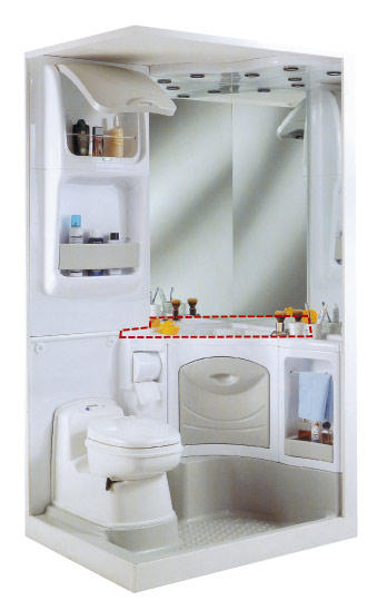 Load image into Gallery viewer, Lavabo ad angolo 2000 491 x 491 cm, bianco 64222
