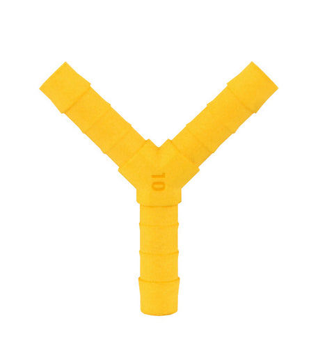 Raccordo a Y per tubo da 10 mm 2pz. bianco giallo 64312