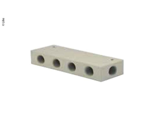 Blocco di distribuzione dell'acqua LILIE 6x3/8" bianco-giallo 65118