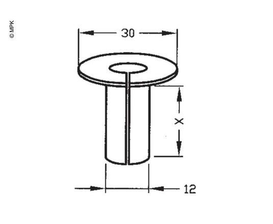 Bodendurchführung 8/12mm 65119