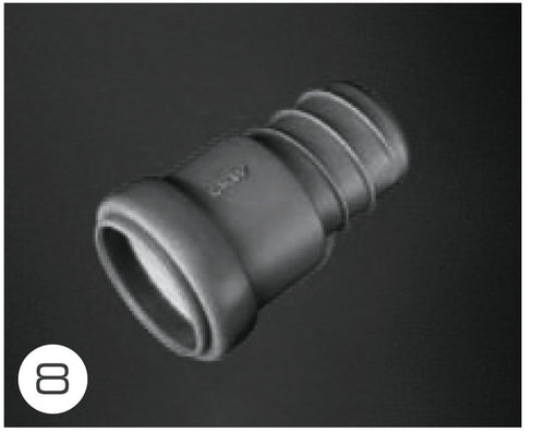 Pezzo di transizione da tubo a tubo a spirale 65138