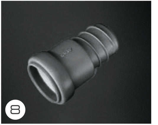 Pezzo di transizione da tubo a tubo a spirale 65138